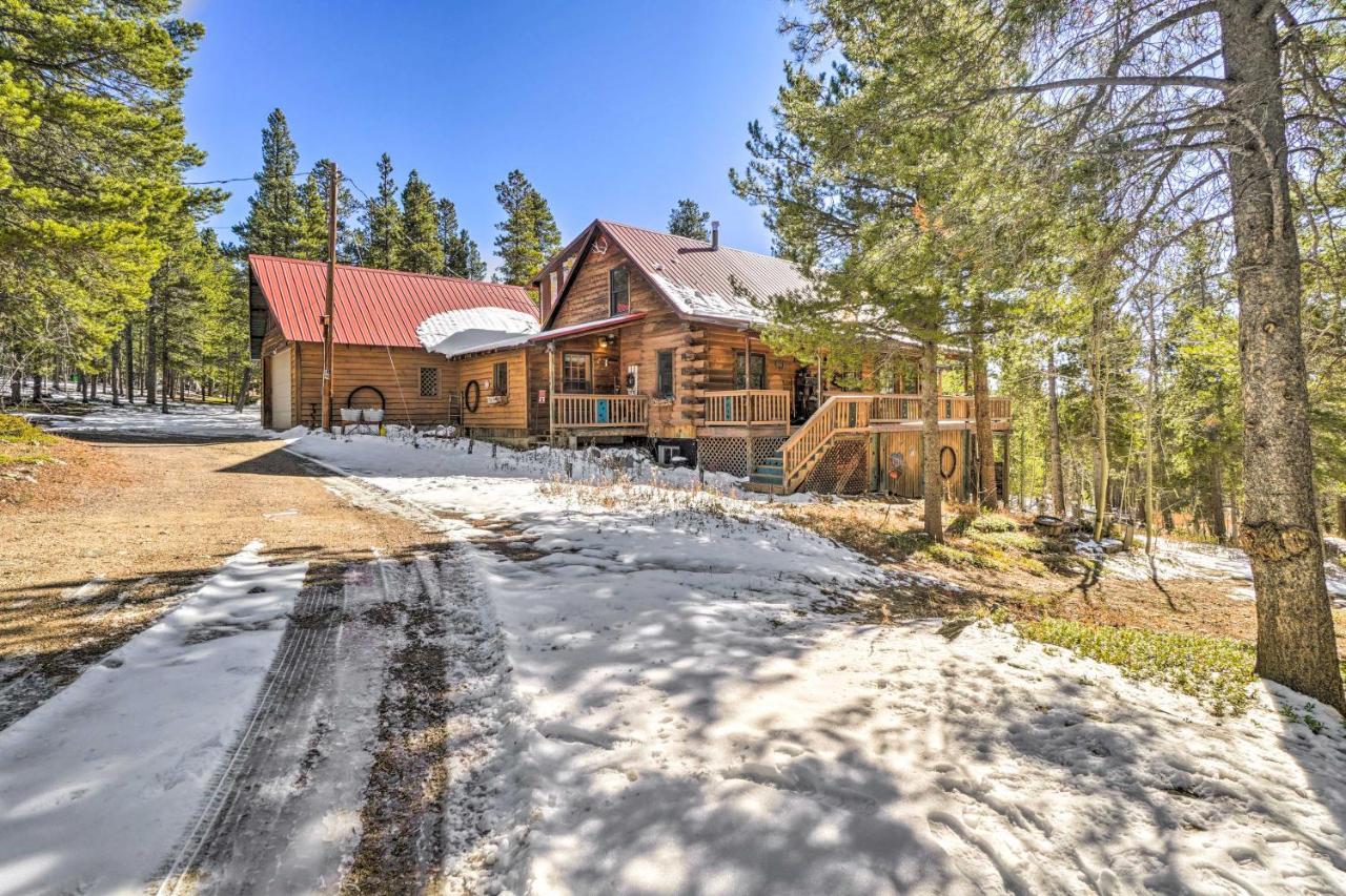Secluded Black Hawk Log Cabin With Fire Pit! Exterior photo