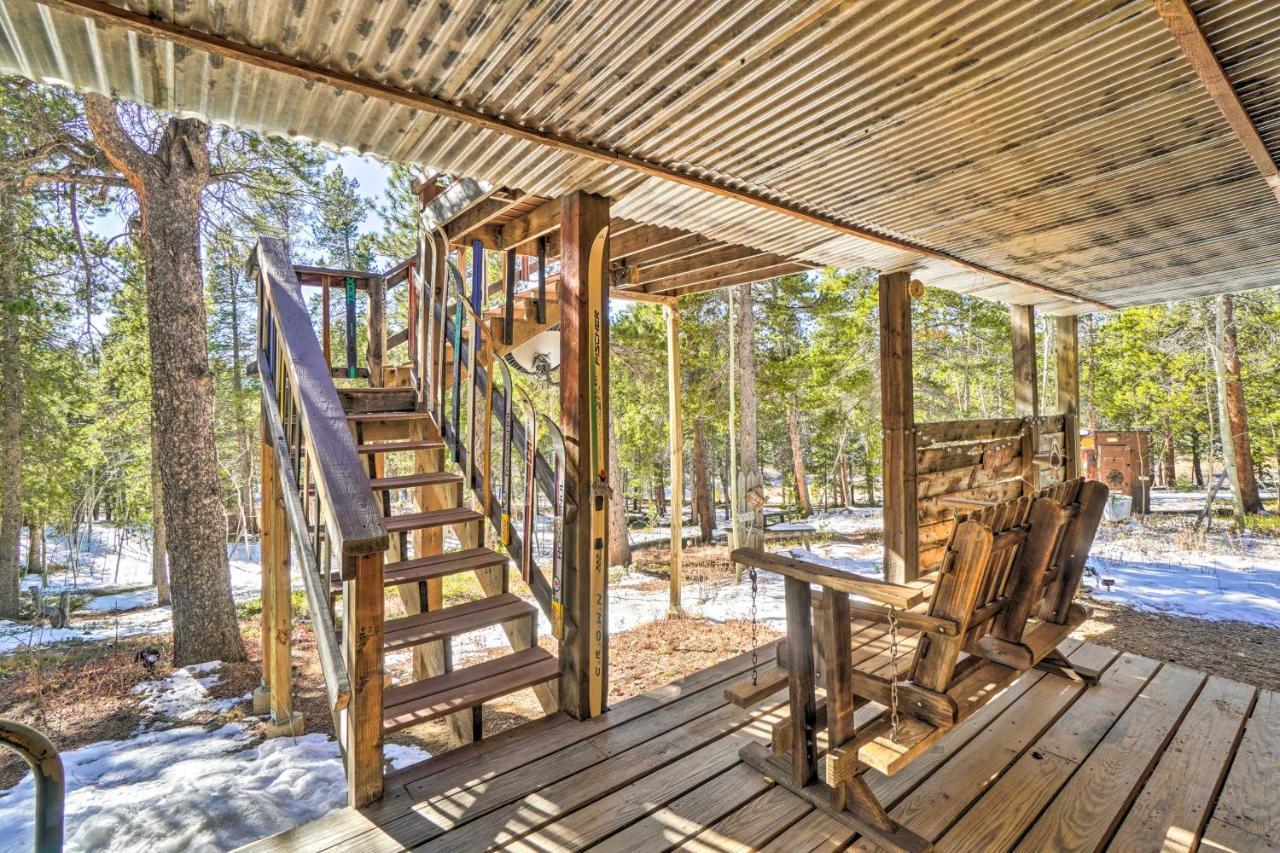 Secluded Black Hawk Log Cabin With Fire Pit! Exterior photo