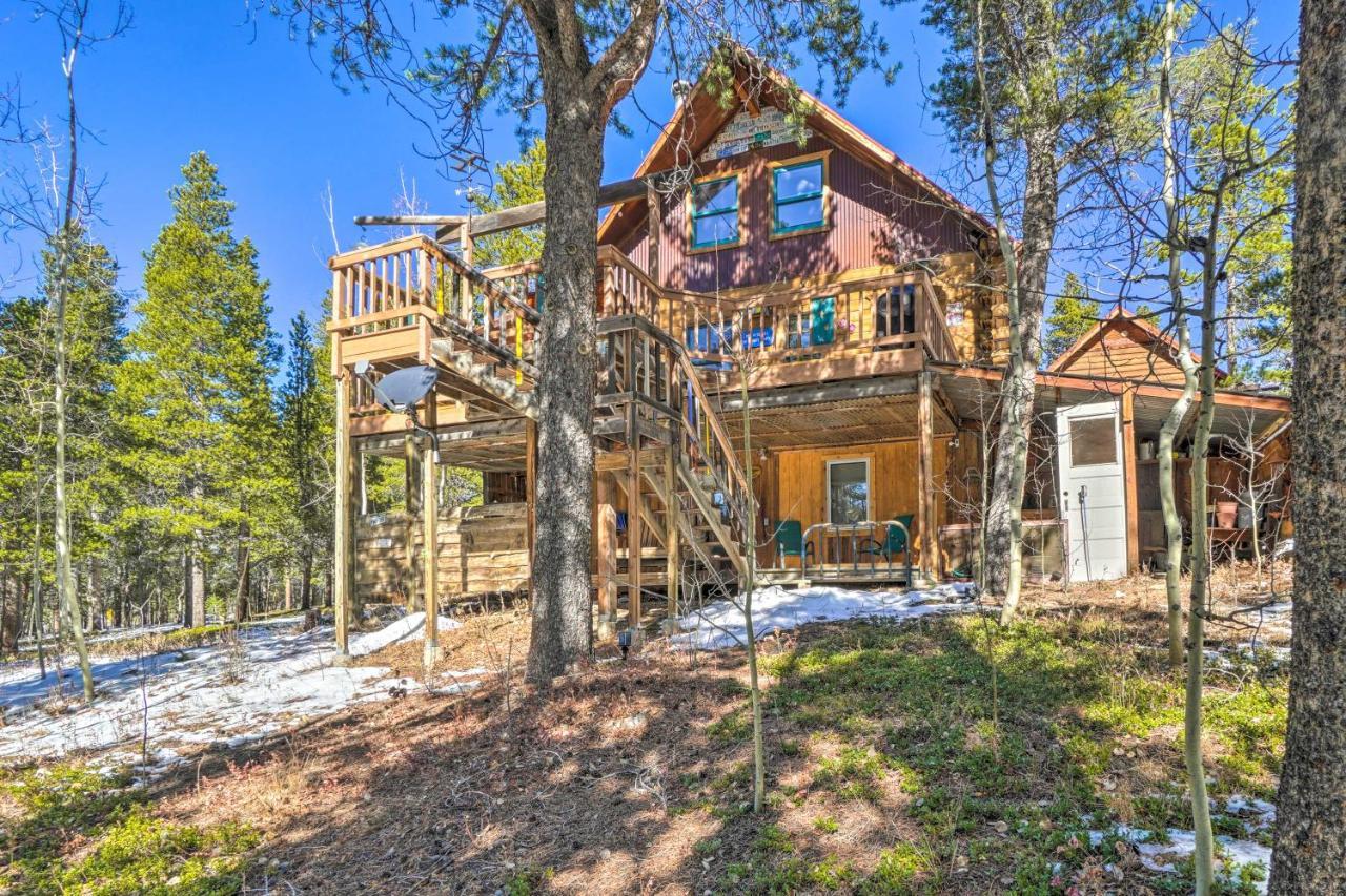 Secluded Black Hawk Log Cabin With Fire Pit! Exterior photo