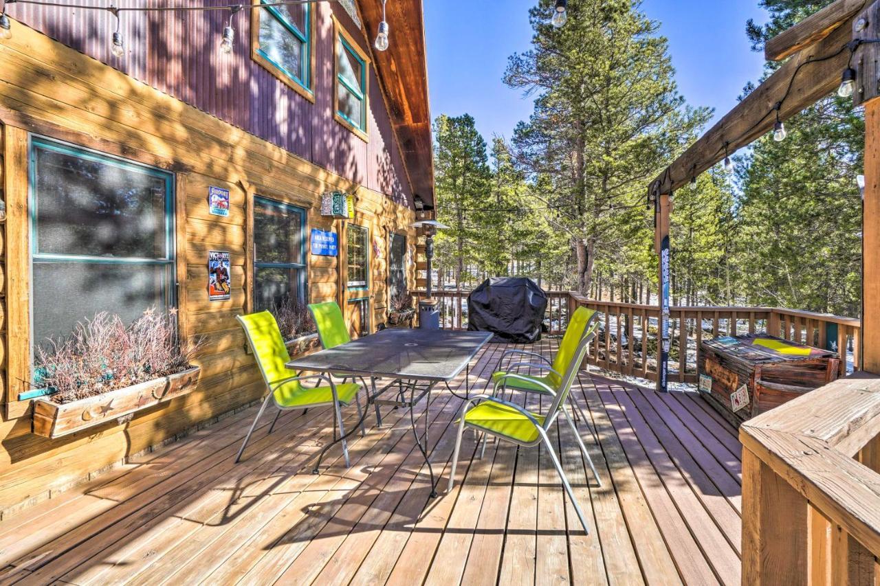 Secluded Black Hawk Log Cabin With Fire Pit! Exterior photo